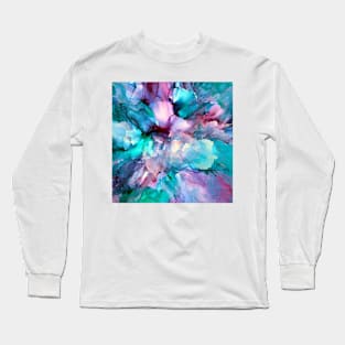 Bloomin Crazy Abstract flower Long Sleeve T-Shirt